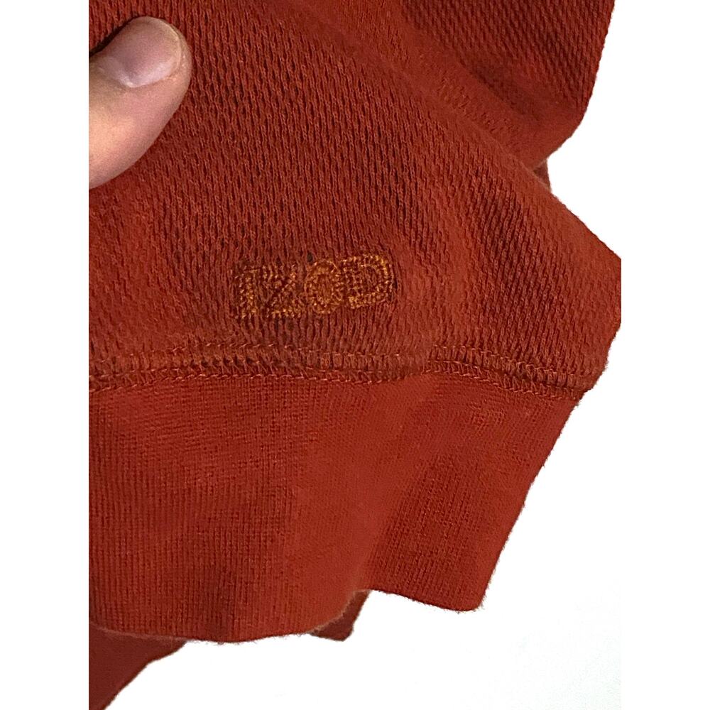 Izod Thermal Waffle Knit Shirt Mens L Gorpcore Minimalist Neutral Grunge Layers - Picture 5 of 7